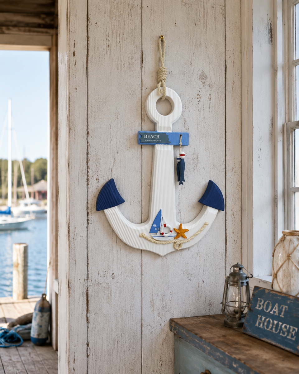 IG-N00.005 Beach Themed Anchor Wall Decor