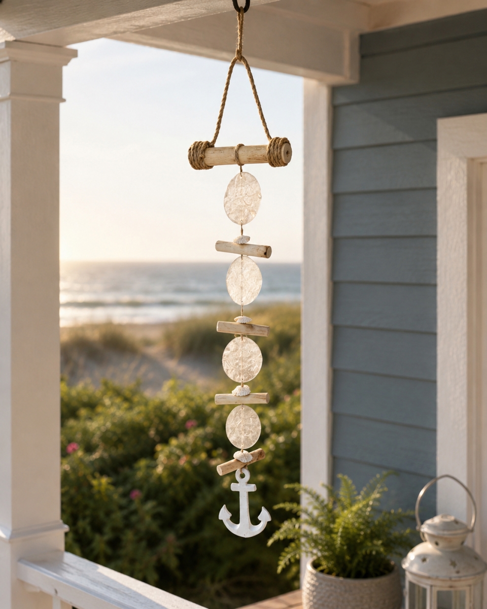 IG-N00.260 Discs- Sticks And An Anchor Wind Chimes