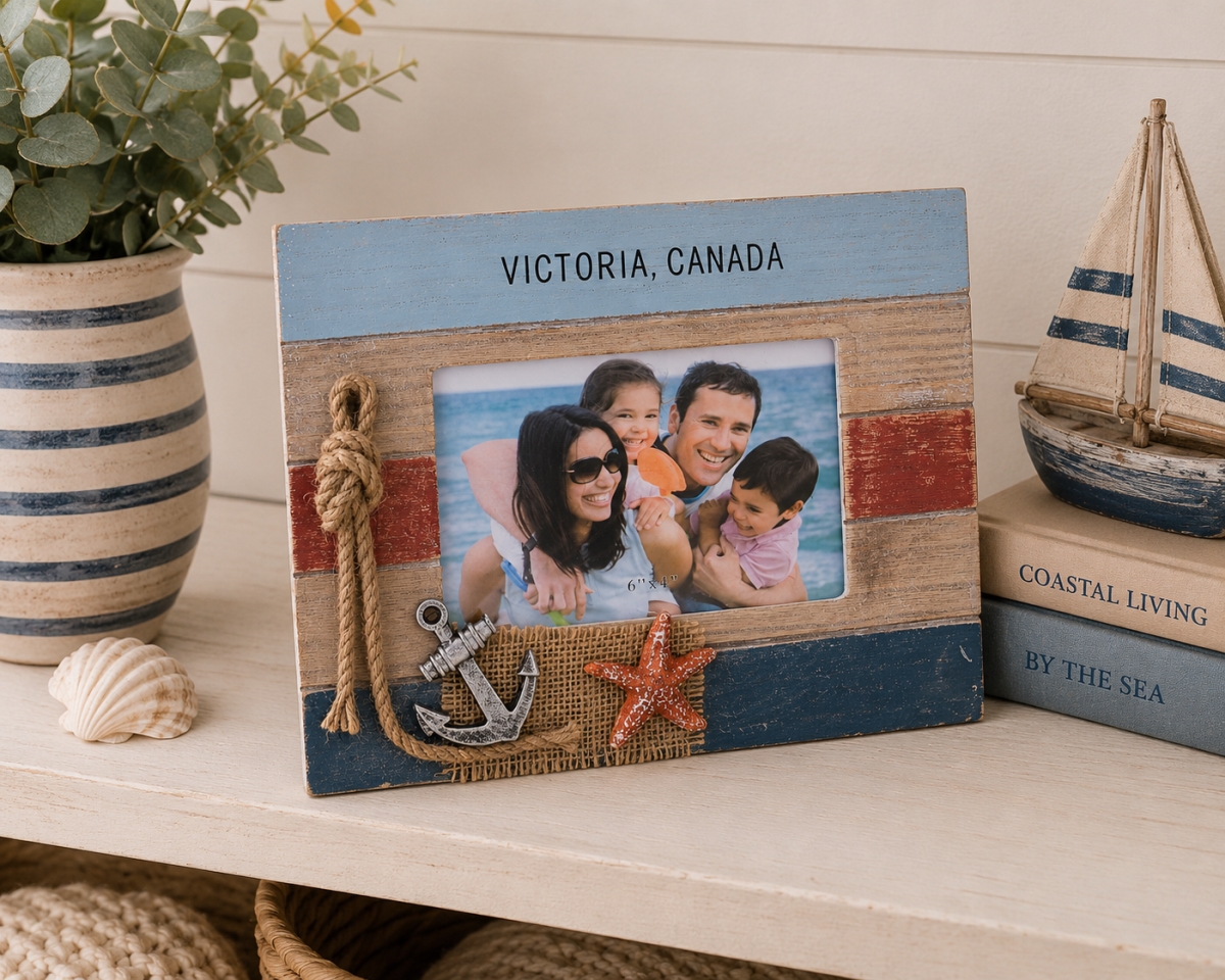 IG-31.042 Text- Victoria- Canada Wood Look Photo Frame
