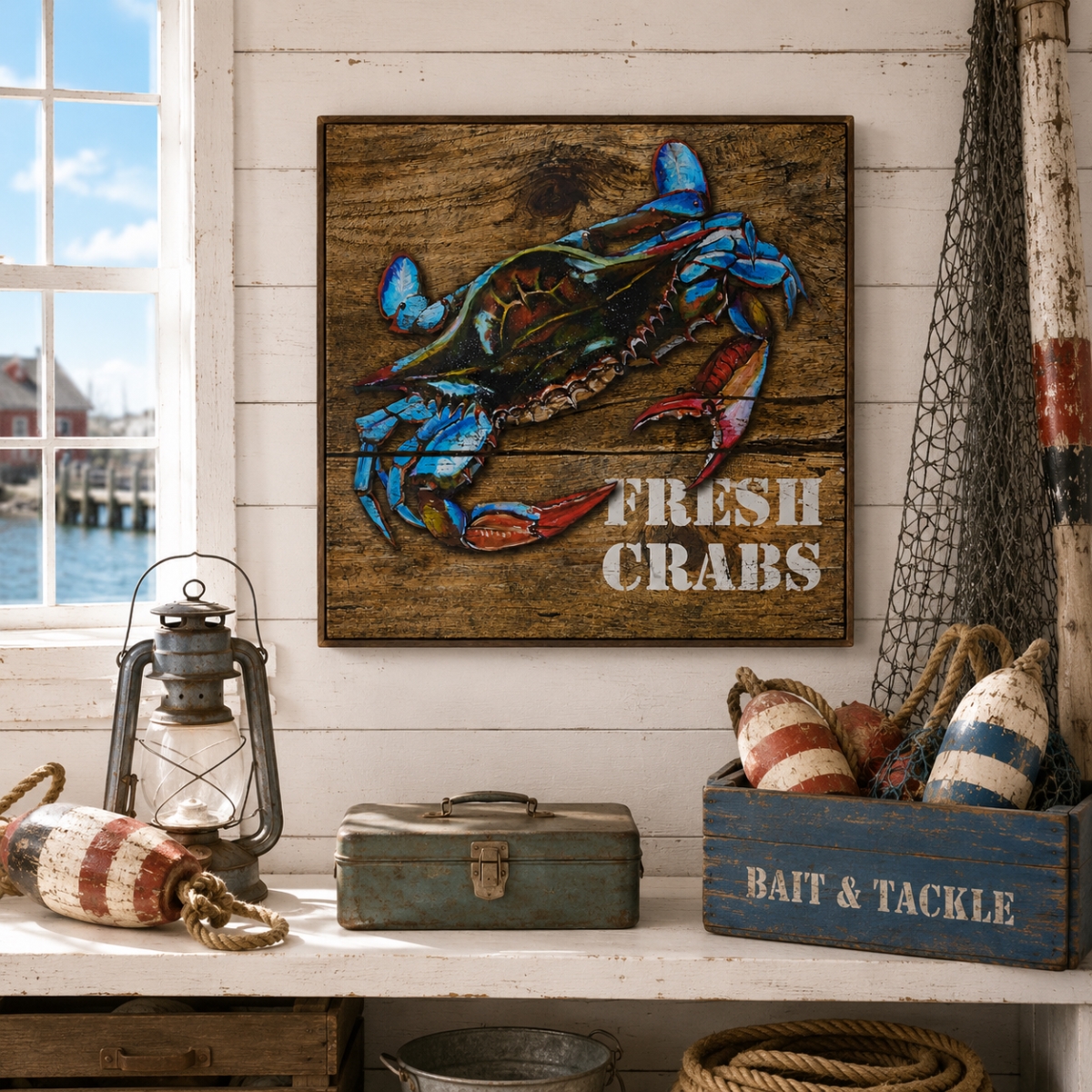 IG-32.145 Fresh Crabs With Blue Crab Plaque
