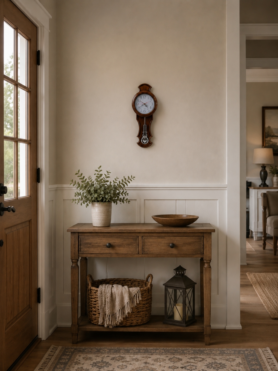 IG-N00.232 Analog Face With Pendulum Wall Clock