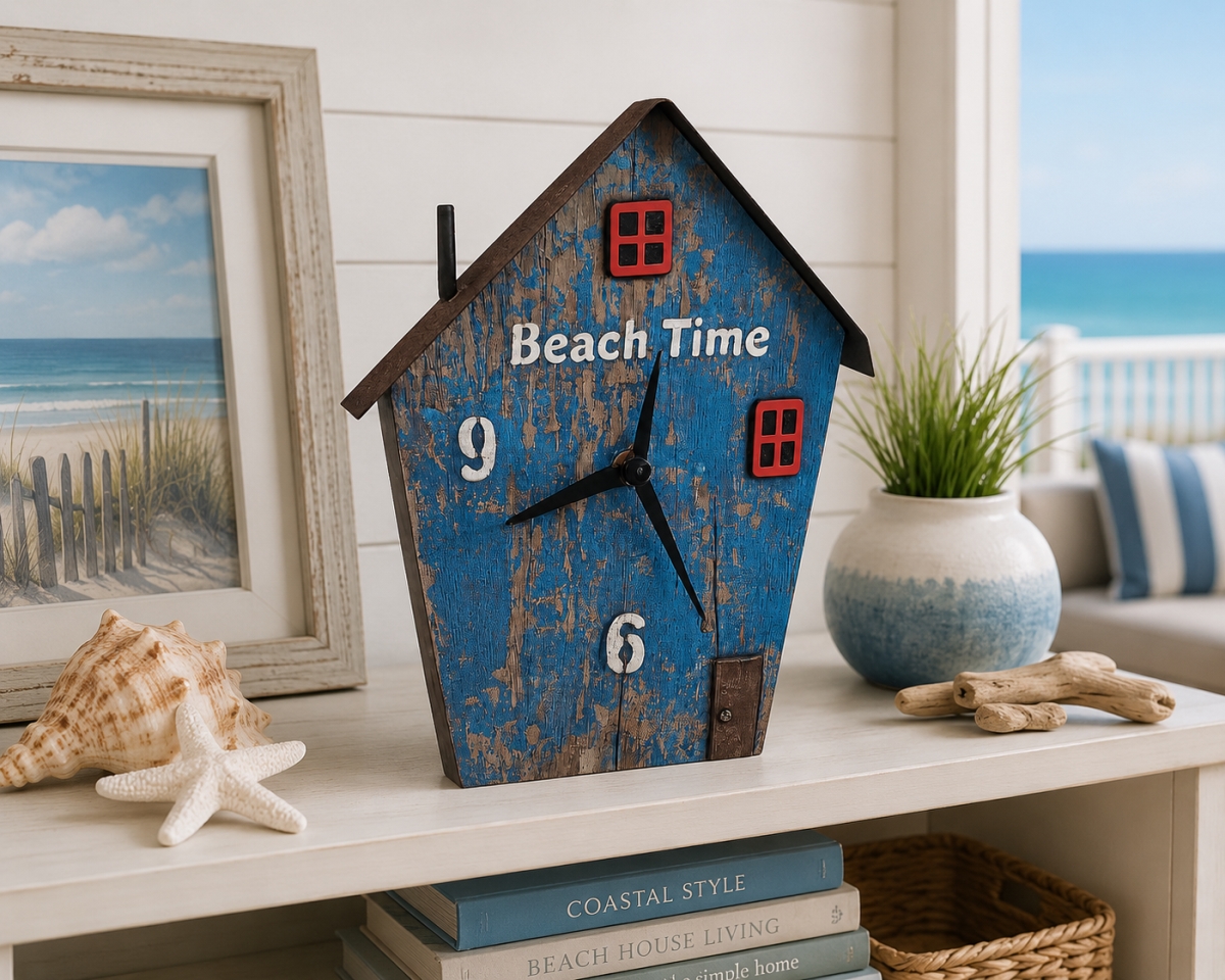 IG-32.205 Beach Time-Rustic Look Clock