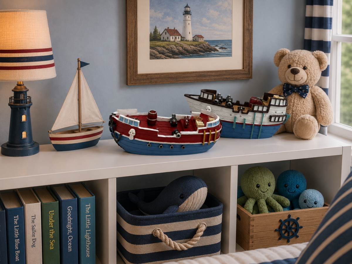 IG-N00.276 Set Of 2 Assorted Style Sea Ships Figurines