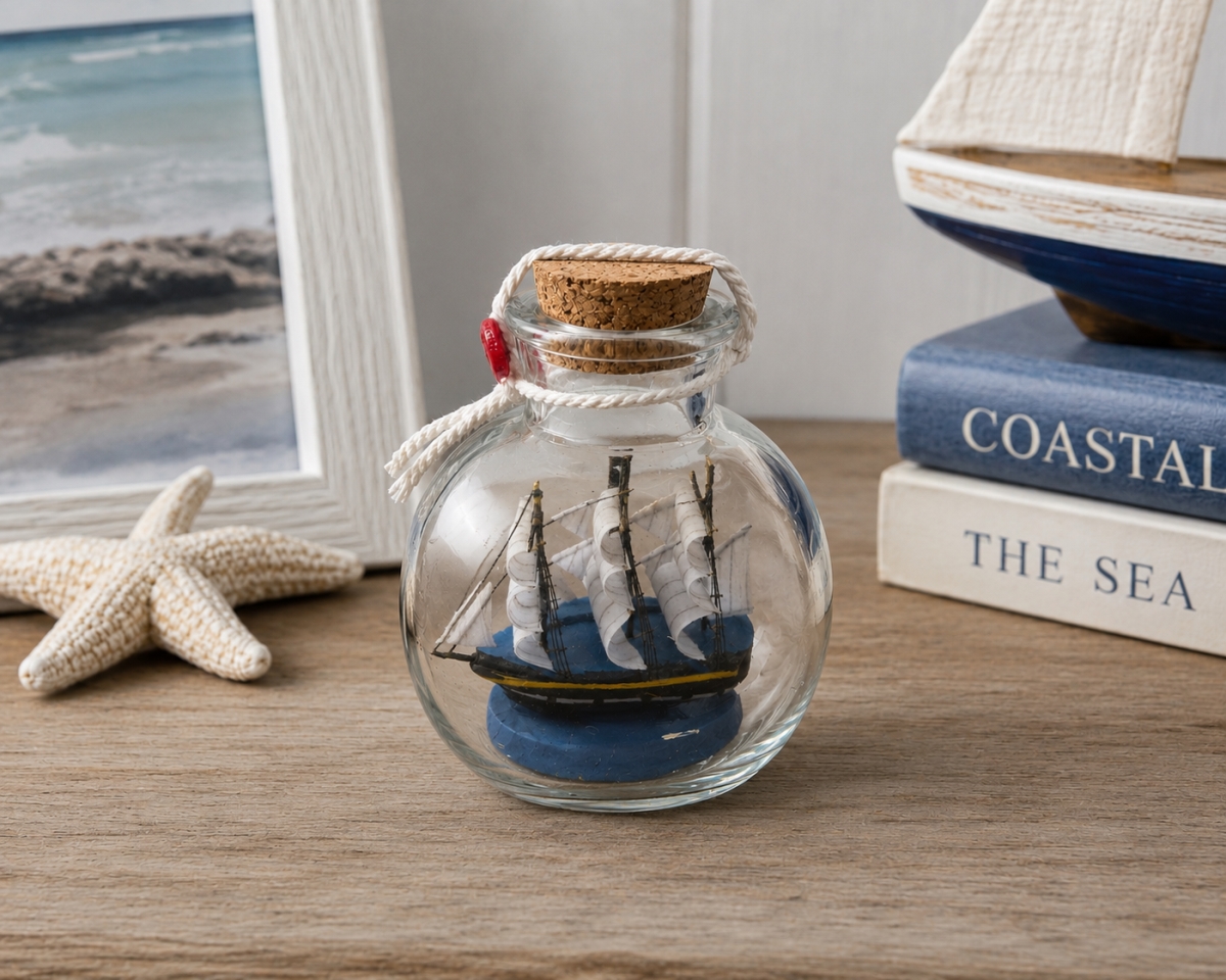 IG-N00.159 Mini Ship In A Bottle Figurine