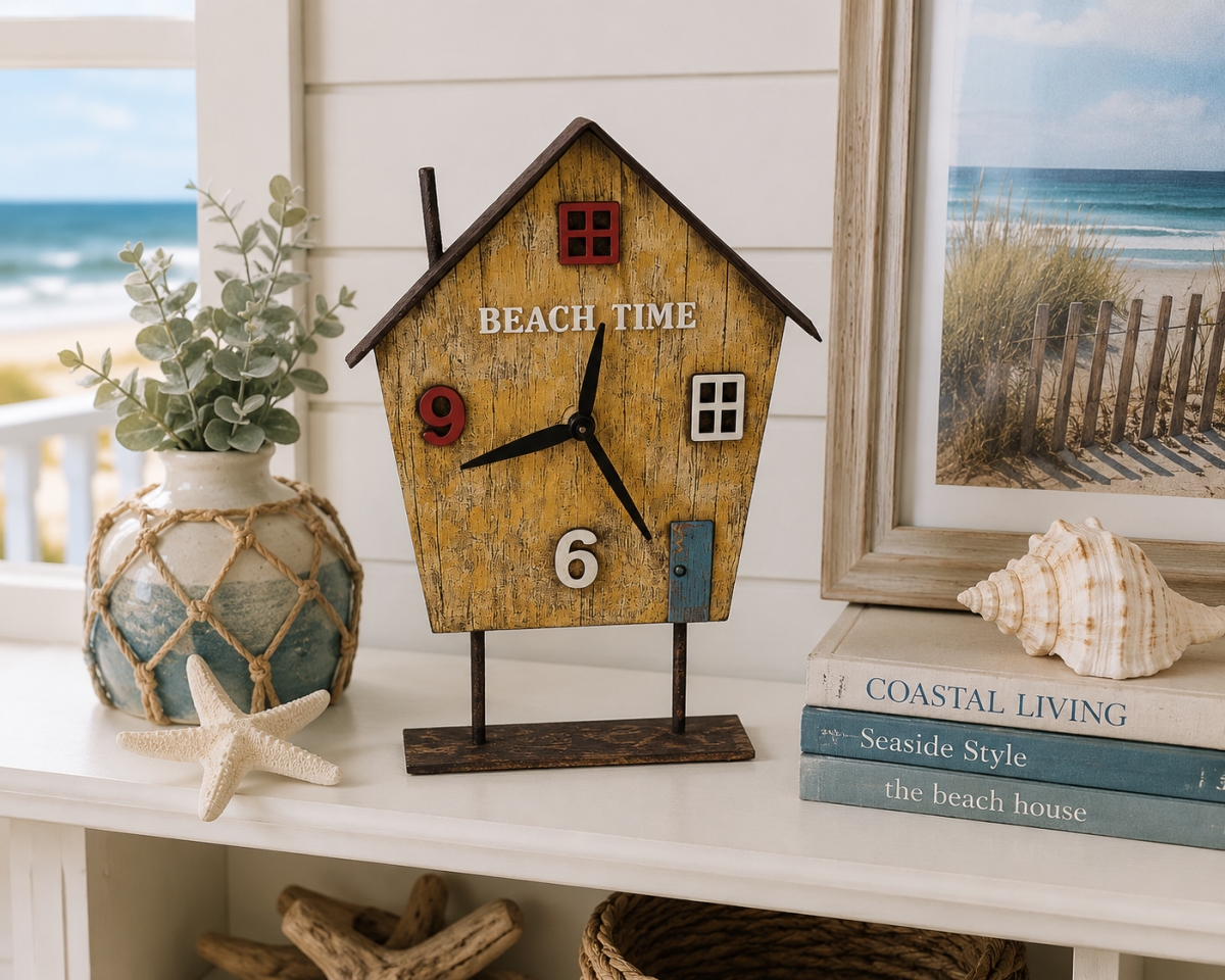 IG-32.206 Colourful Beach Time Table Clock