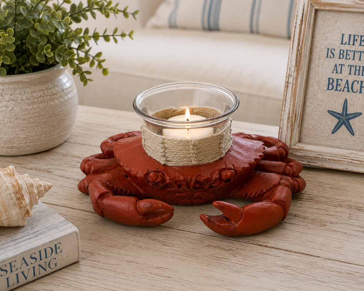 IG-N00.308 Crab Shape Tealight Candle Holder