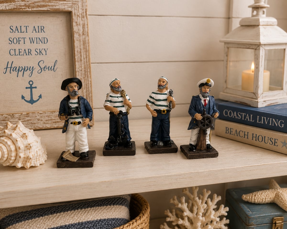 IG-N00.287 Set Of 4 Assorted Captain And Sailor Figurines