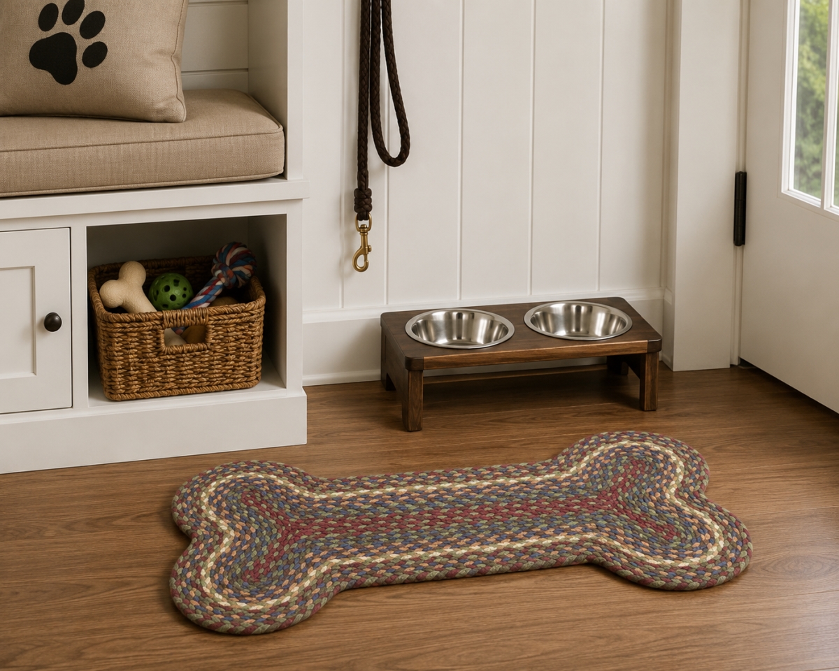 AG-74109 Jb109 Dog Bone Shape Braided Floor Mat