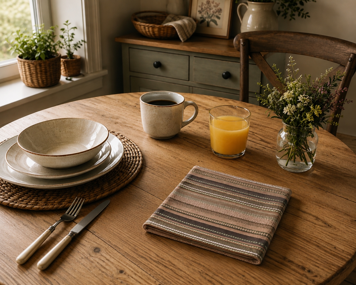 AG-20237 Set Of 4 Alloy Stripe Pattern Napkin