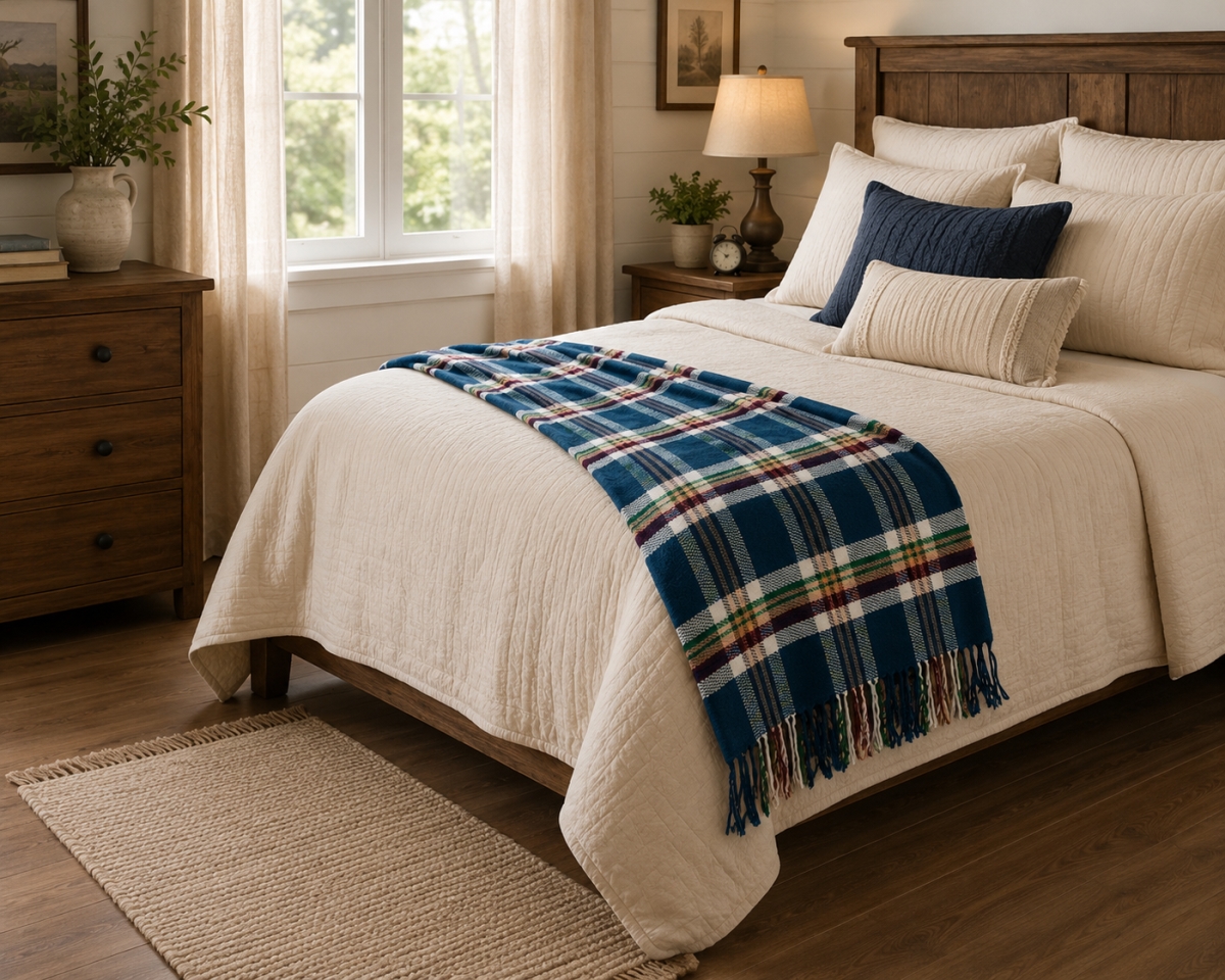 AG-50208 Lakewood -Check Pattern Throw