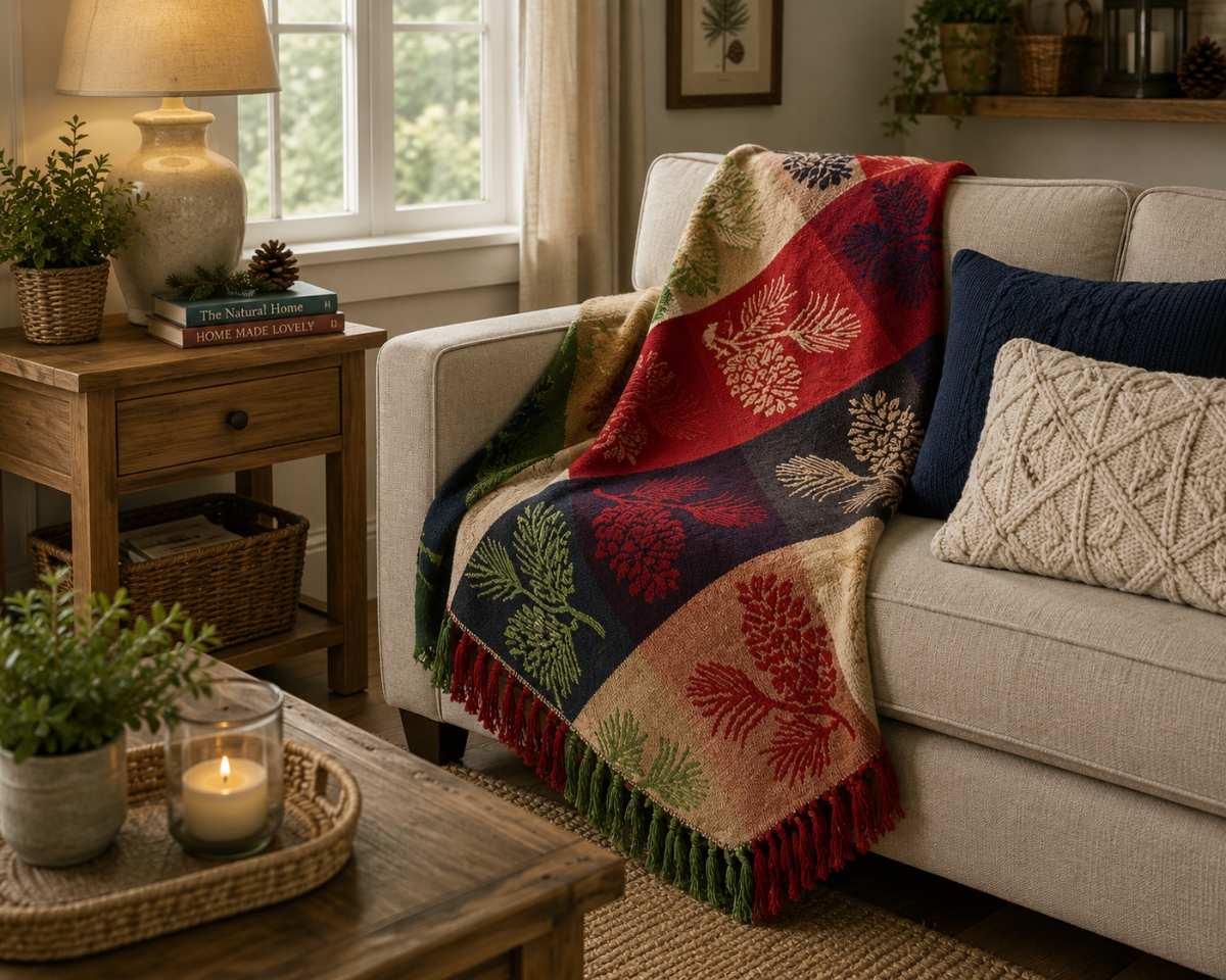 AG-50234 Pinecone -Check Pattern Throw