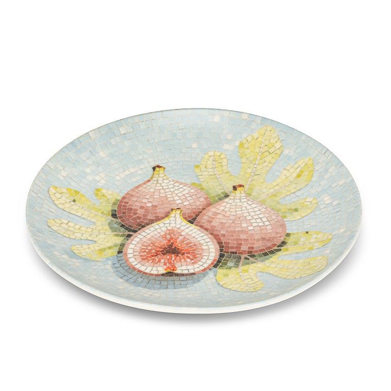 AB-27-MOSAIC-213-FIG Figs Mosaic Small Plate