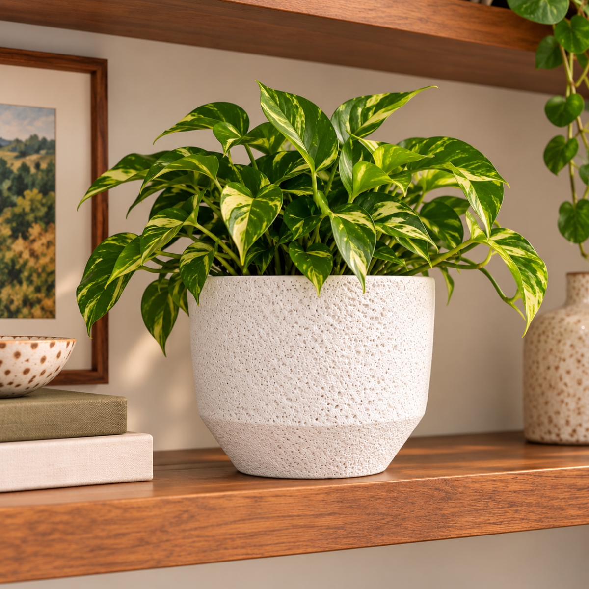 AI-CE10-2008 Astrid White Textured Pot