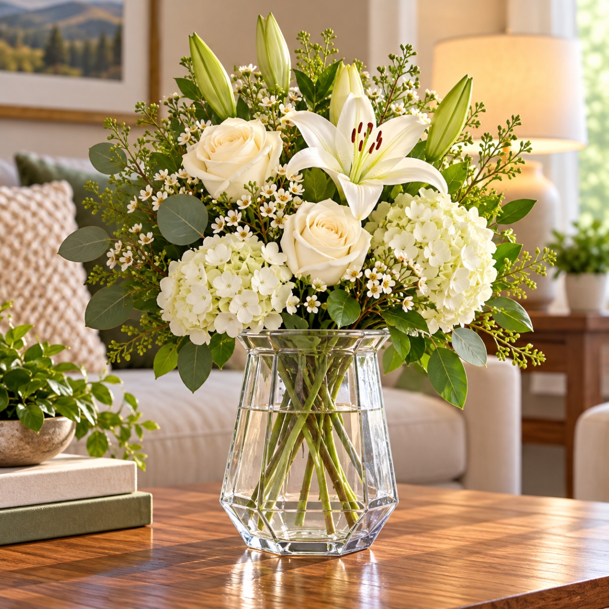 AI-GL521CLR Hexagonal Vase