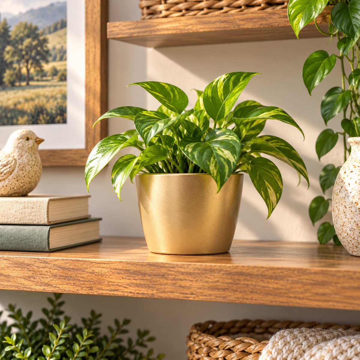 AI-09514140 Gold Marlow Pot