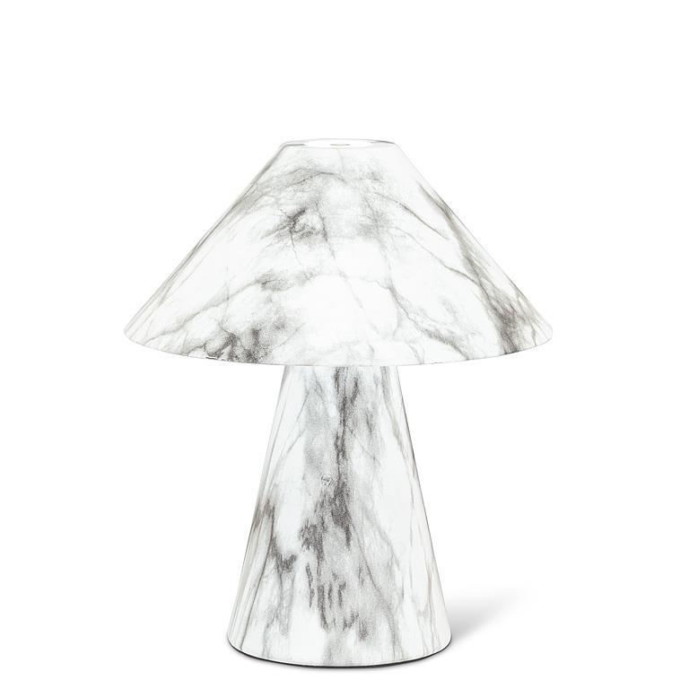AB-27-TRILITE-068-MAR Small Marble Look Cone Shade Led Lamp