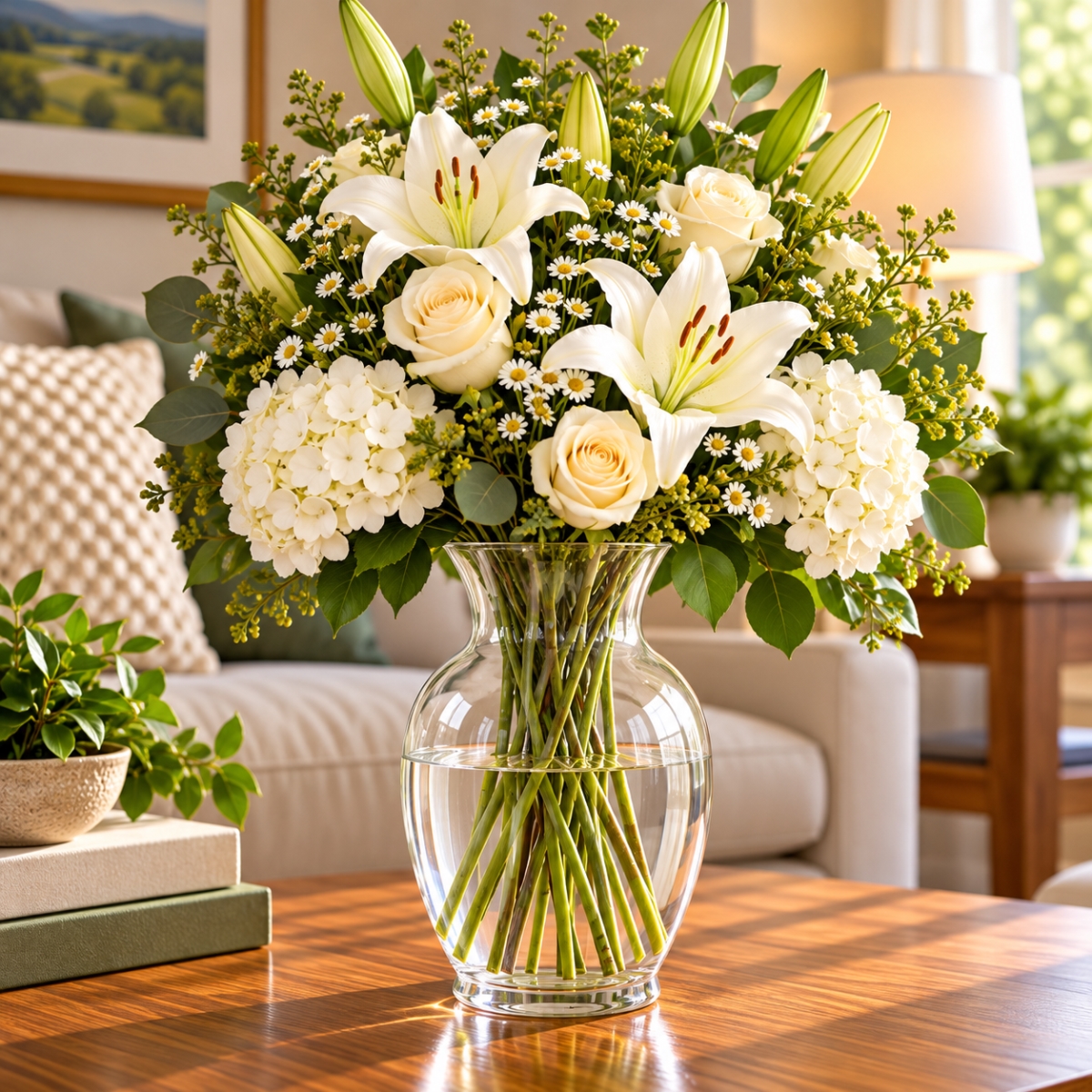 AI-GL527CLR Premium Clear Bouquet Vase