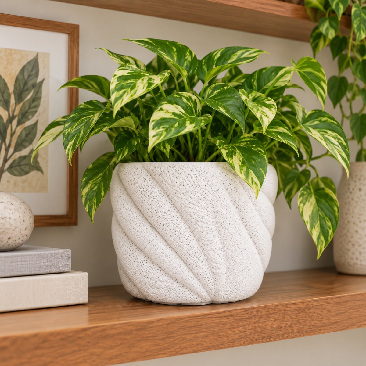 AI-CE05-2007 Marina Round White Pot