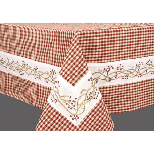 70 x 70 in. Table Cloth, Berryvine Burgundy