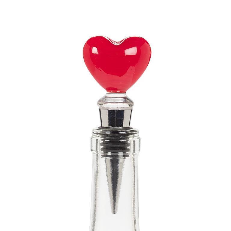 AB-27-STOPPER-099 Heart Shaped Bottle Stopper