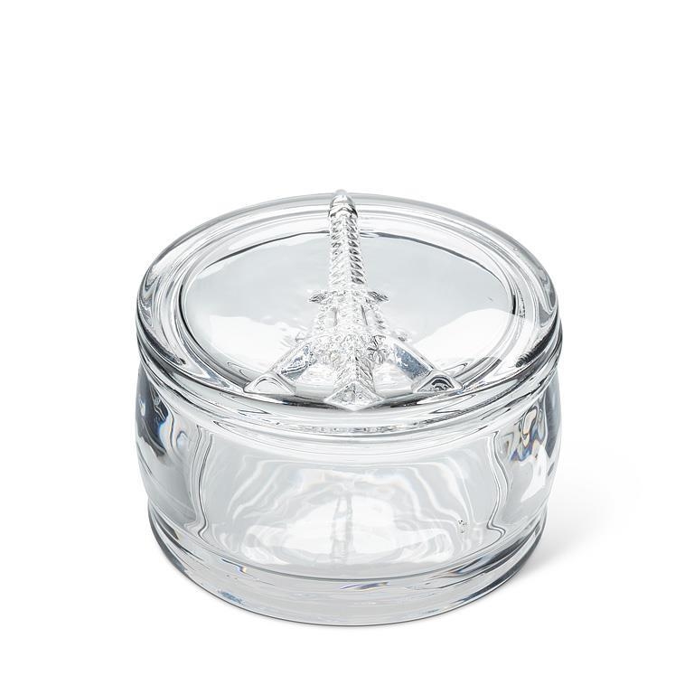 AB-27-TOWER-821 Covered Box With Eiffel Tower Trinket Holder