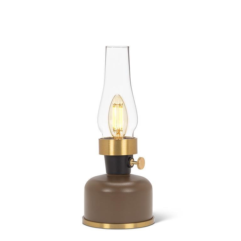 AB-27-LAMPLITE-315-COFFEE Small Coffee Colour Led With Chimney Lantern