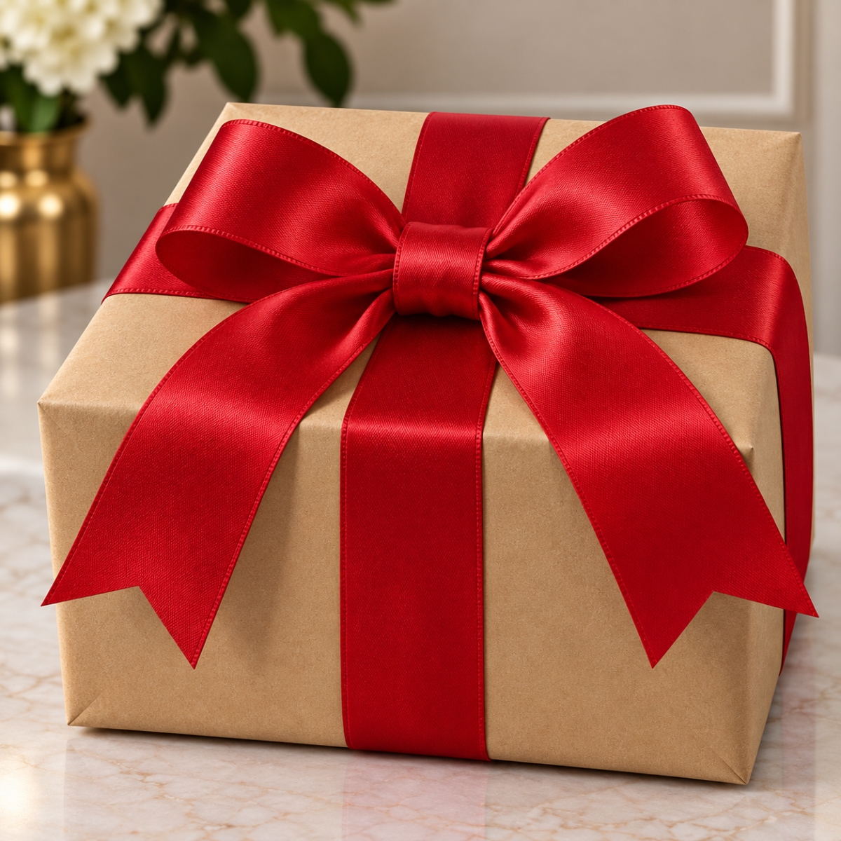 AI-10159250 1.5'X50Yds Red Single Face Satin Ribbon