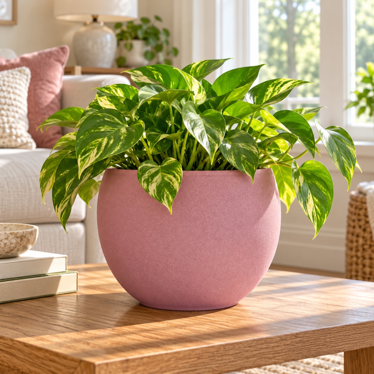 AI-09331312 Soft Pink Emery Luna Pot