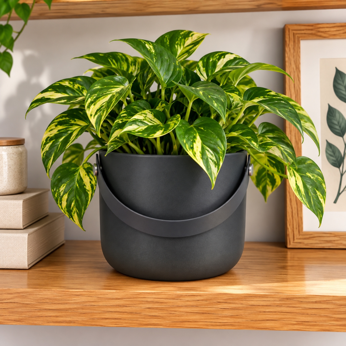 AI-CE00-397 Black With Handle Pot