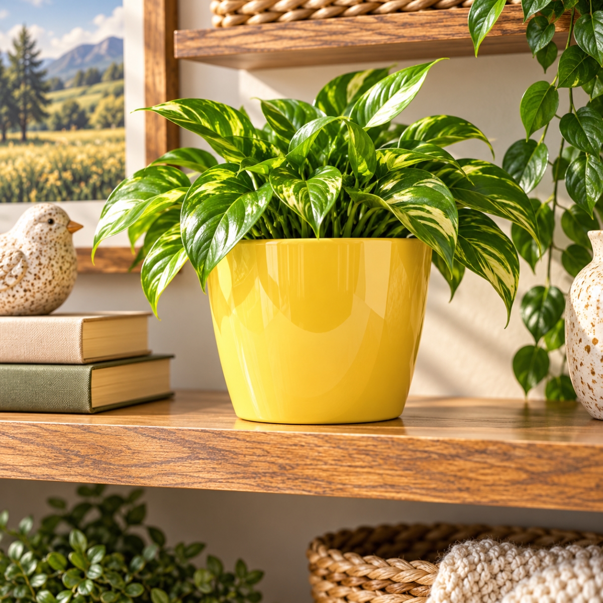 AI-09514222 Marlow Shiny Yellow Pot
