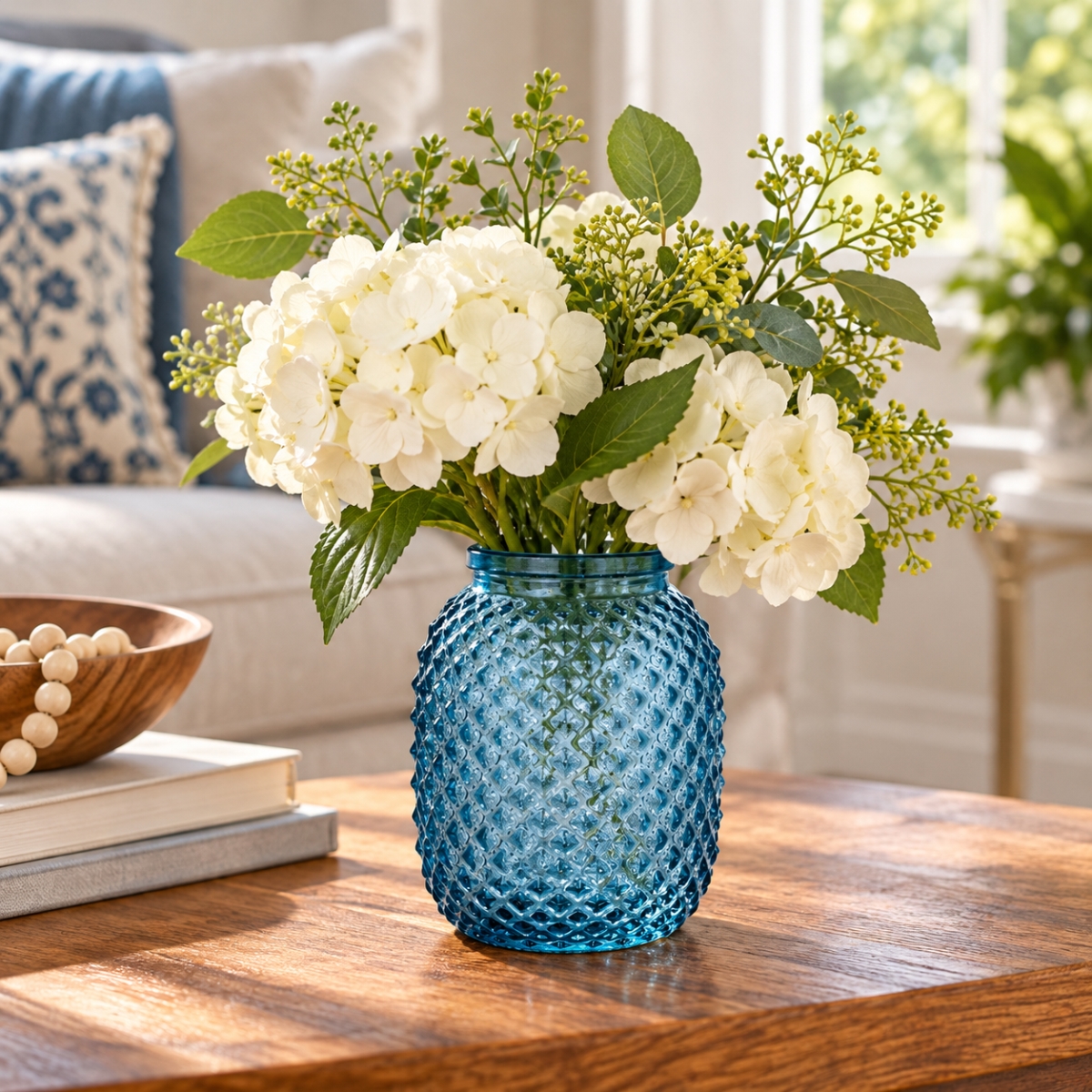 AI-N3651-2674 Alpine Blue Honey Vase