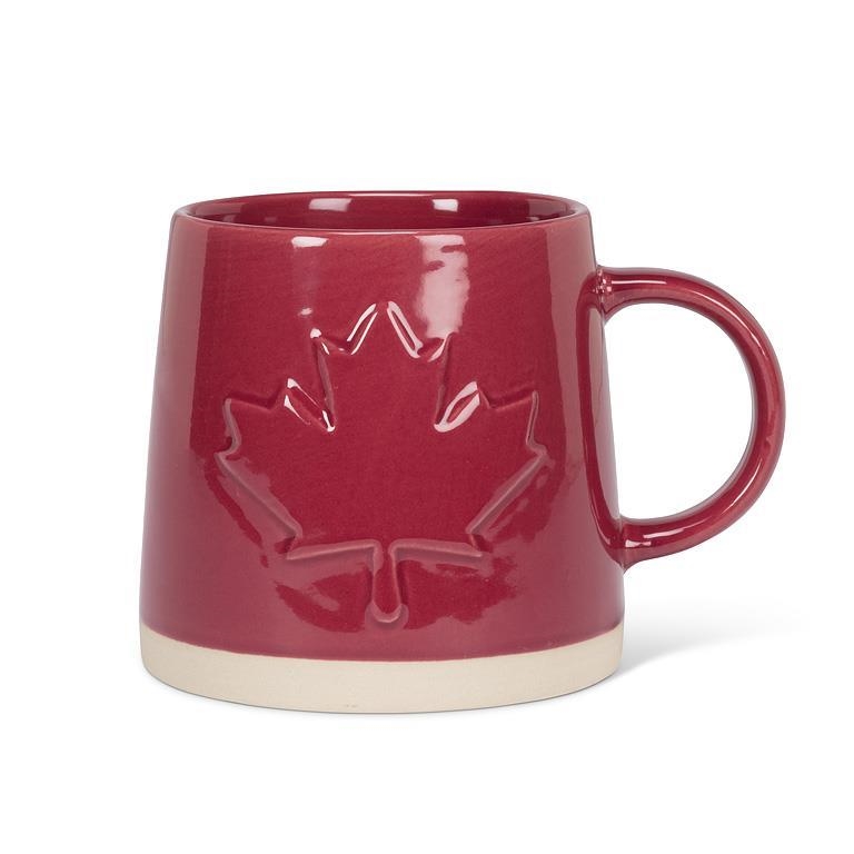AB-27-ARTISAN-302 Maple Leaf On Wide Base Mug