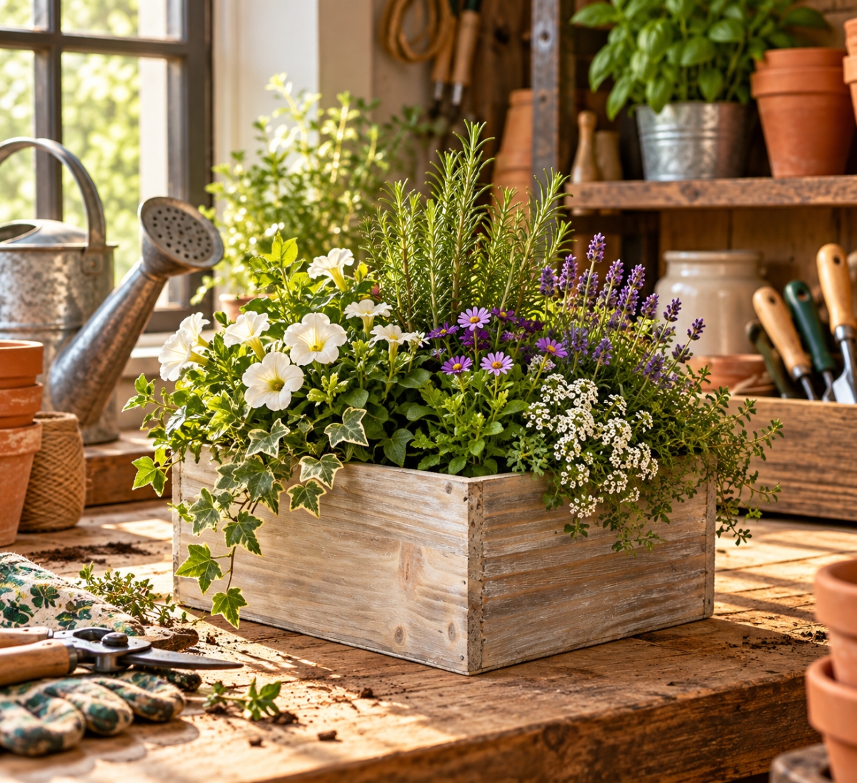 AI-006485301 Washed White Planter