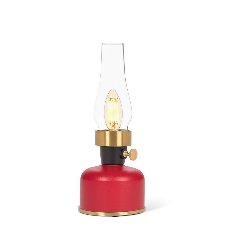 AB-27-LAMPLITE-315-RED Small Red Led With Chimney Lantern