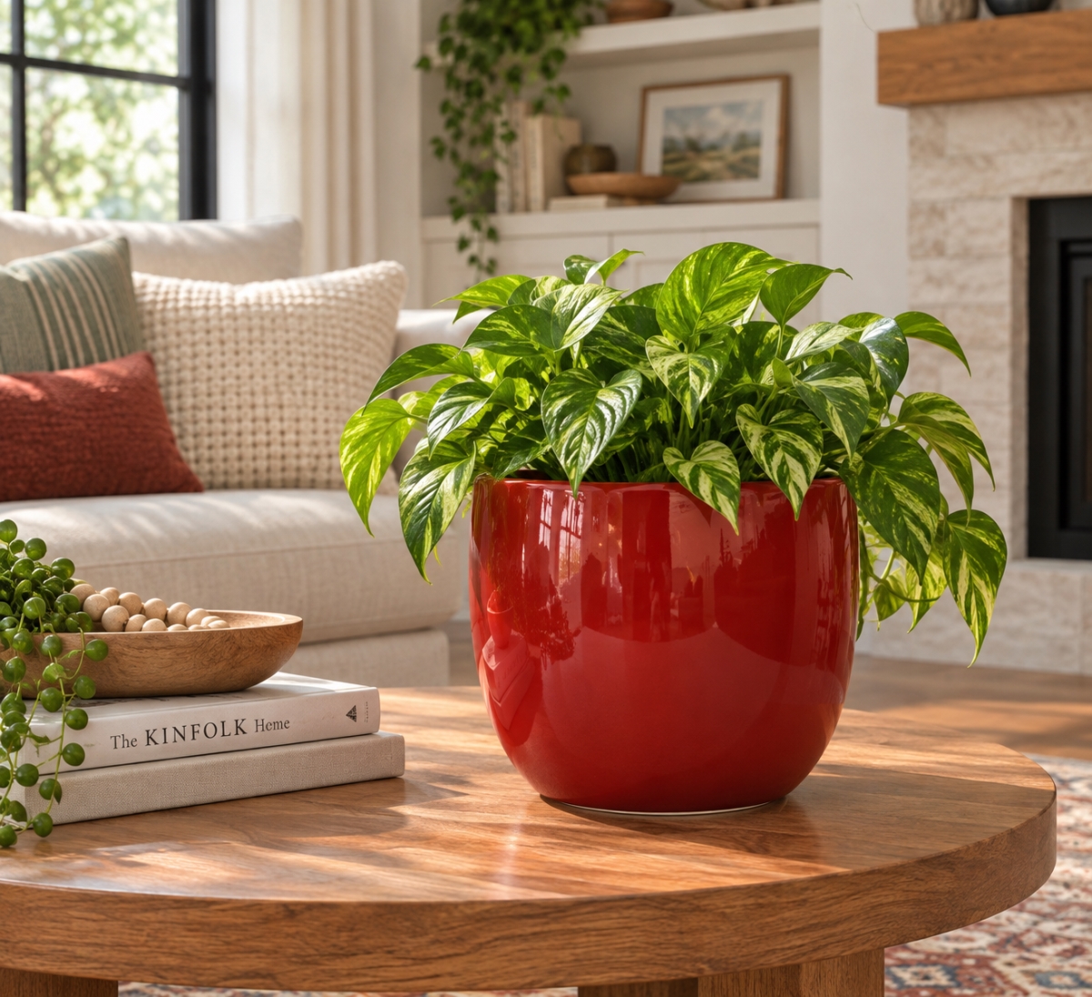 AI-CE52-348 Lana Round Shiny Red Pot