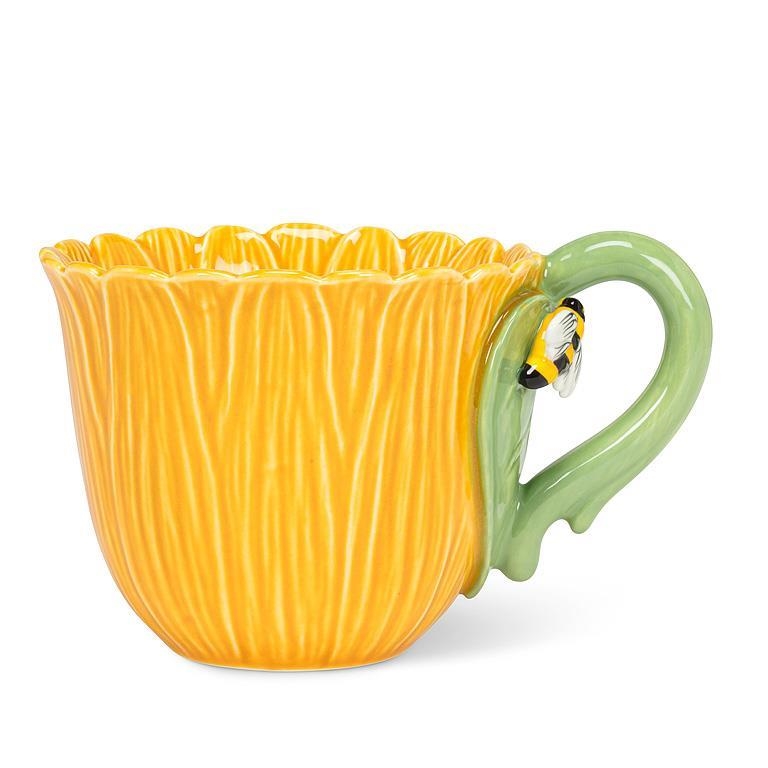 AB-27-SPRINGTIME-095-BEE Flower With Bee Mug