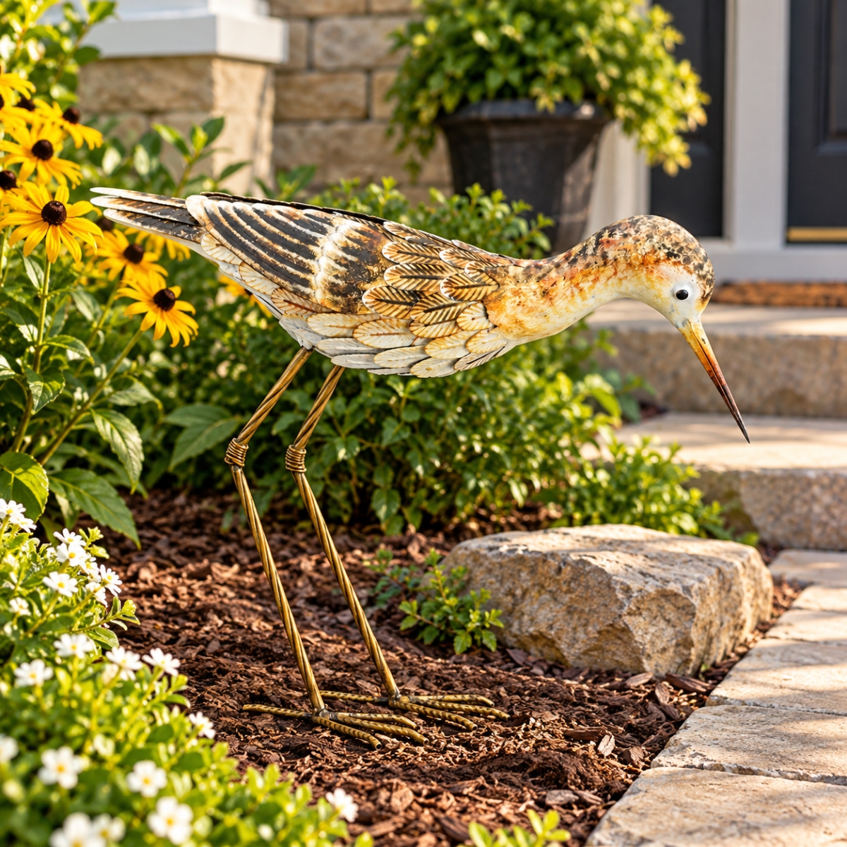 AI-GG9688 Standing Water Bird Garden Sculpture
