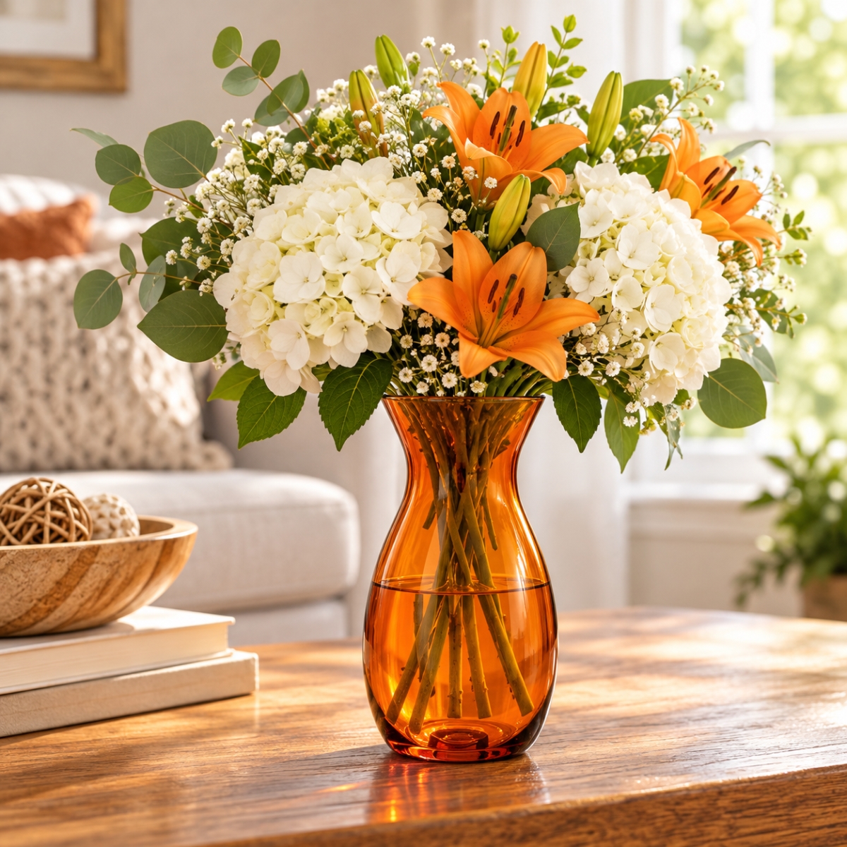 AI-N4045-3056 Jordan Marigold Coloured Vase