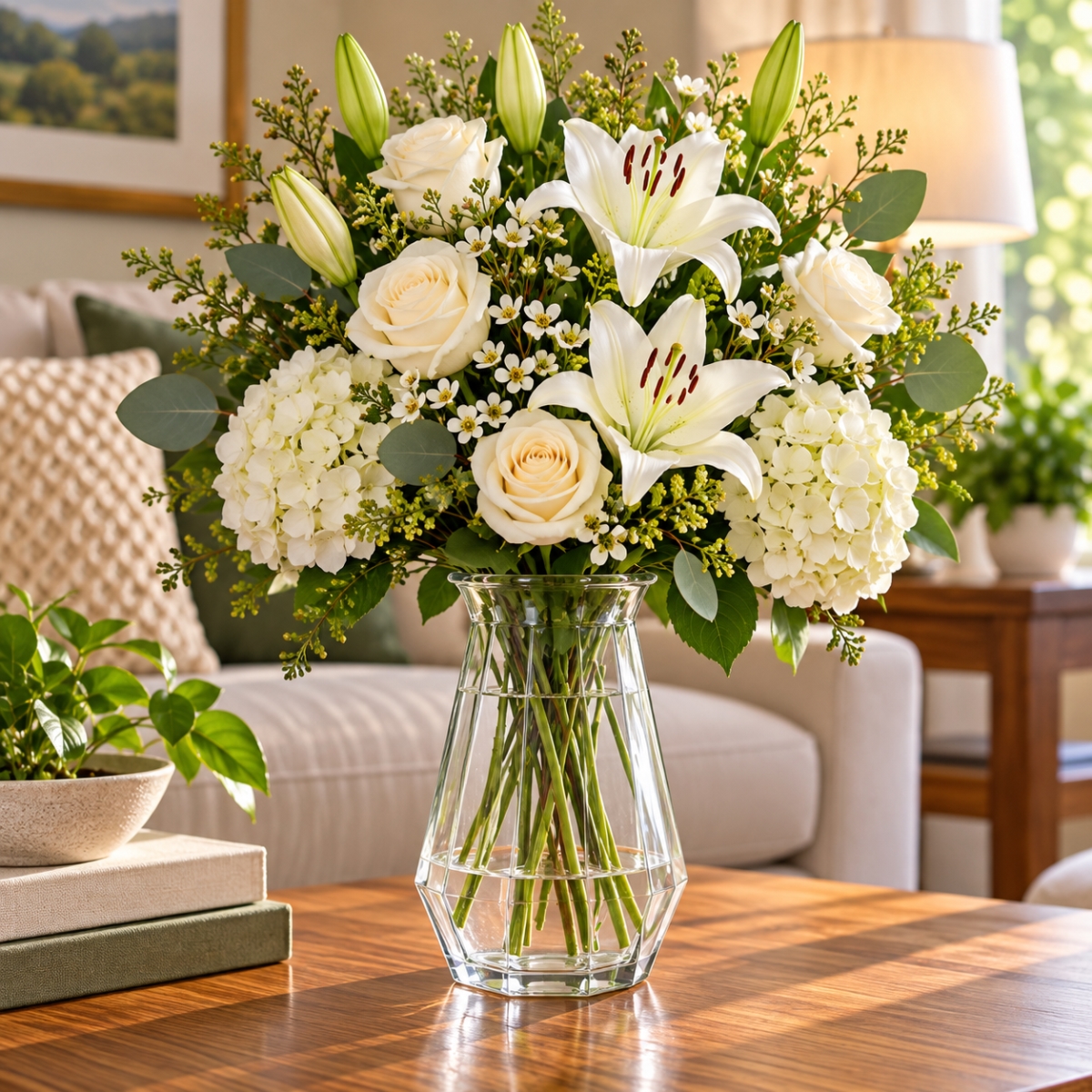 AI-GL522CLR Hexagonal Utility Vase