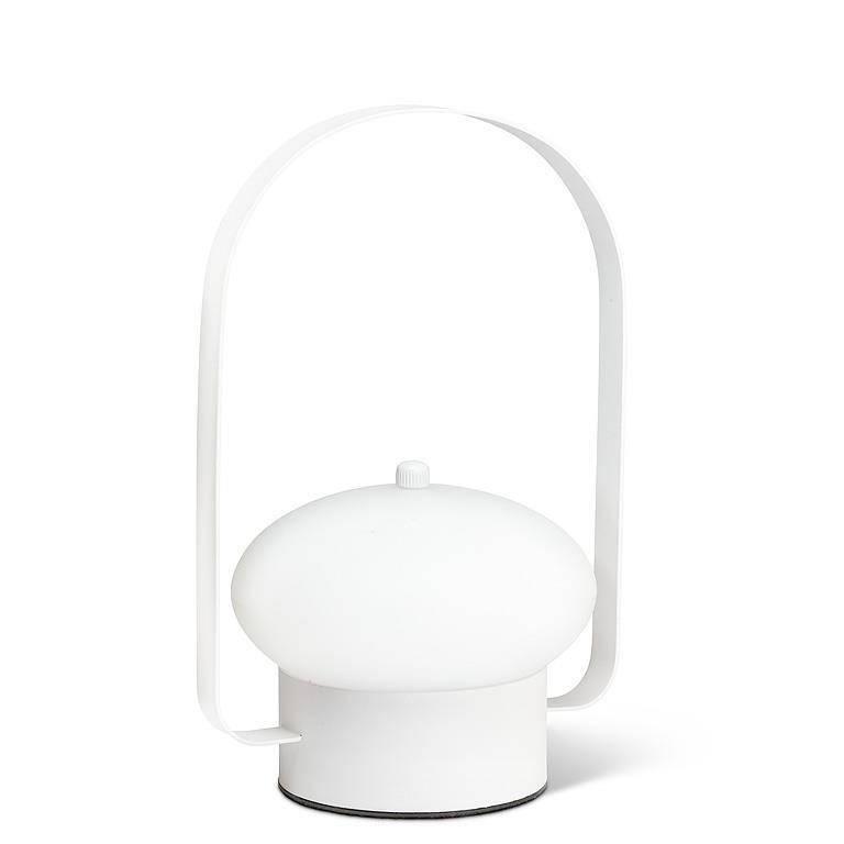 AB-27-TRILITE-327-WHT Small Globe Shade Led Lantern