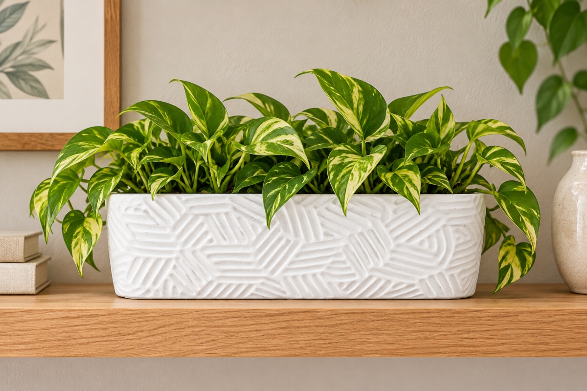 AI-CE26-2009 Sancho Oval White Planter