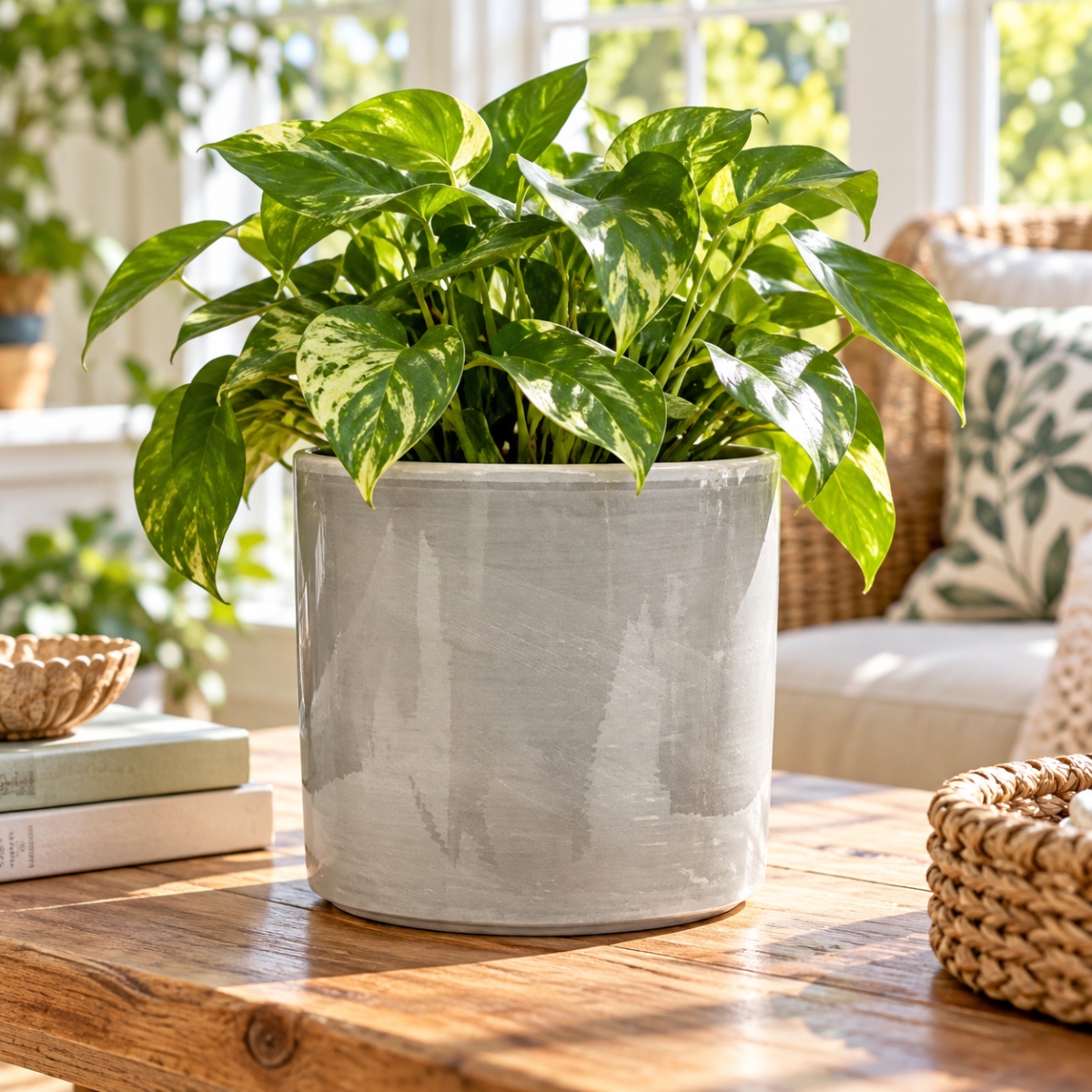 AI-08522200 Granite Gray Pillar Pot