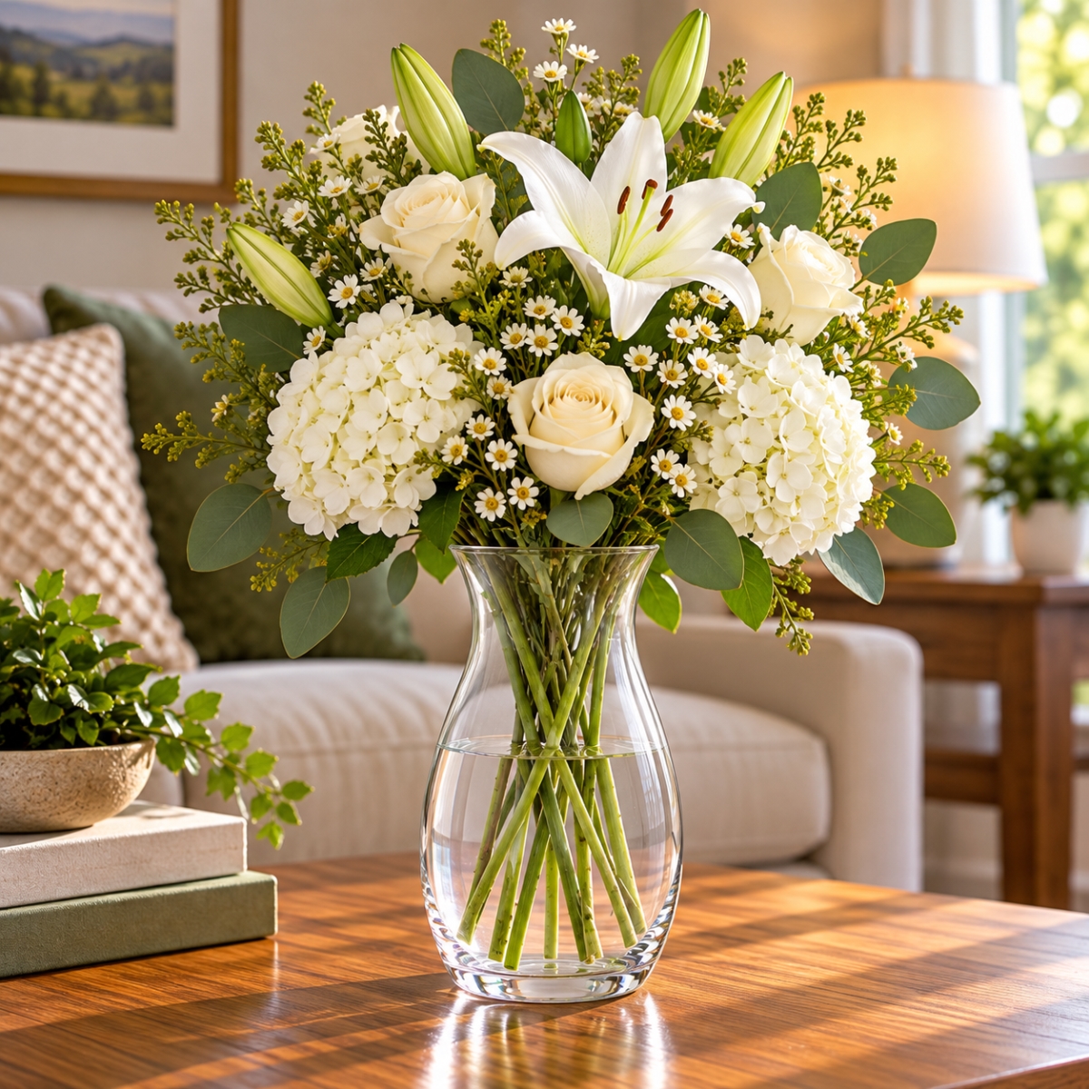 AI-GL525CLR Clear Bouquet Vase