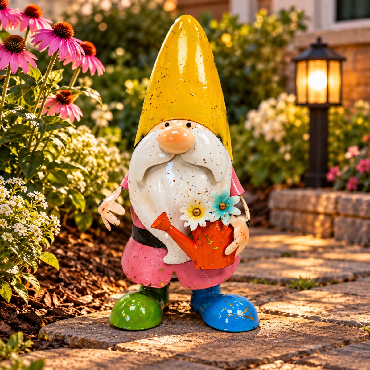 AI-GG9672 Gnome Holding A Watering Can Garden Sculpture
