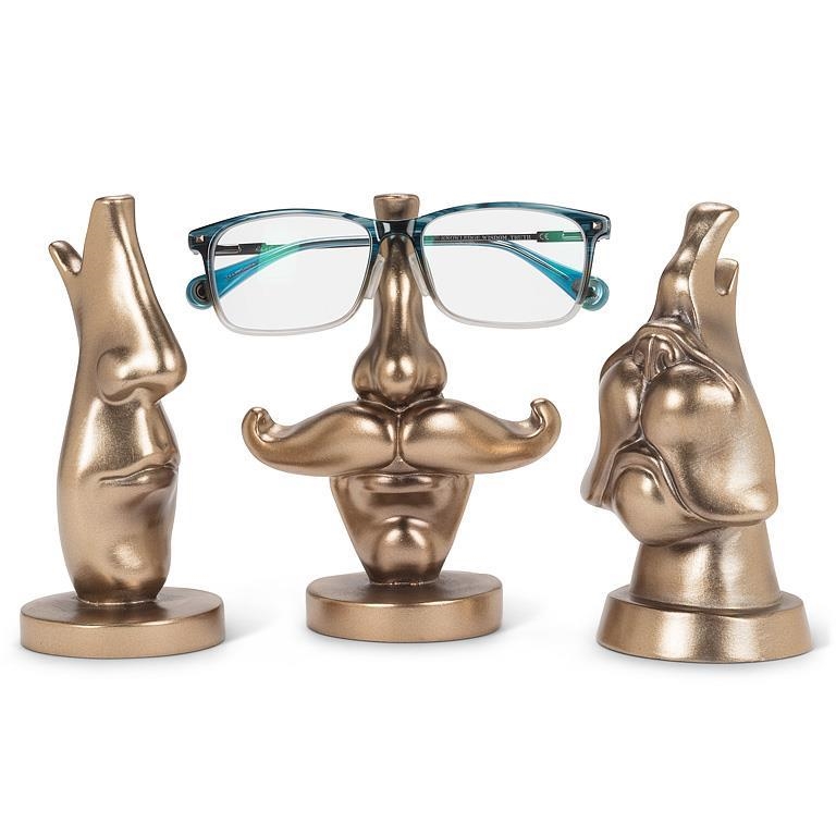 AB-27-KEEPER-ASST Set Of 3 Assorted Noses Eye Glass Holder