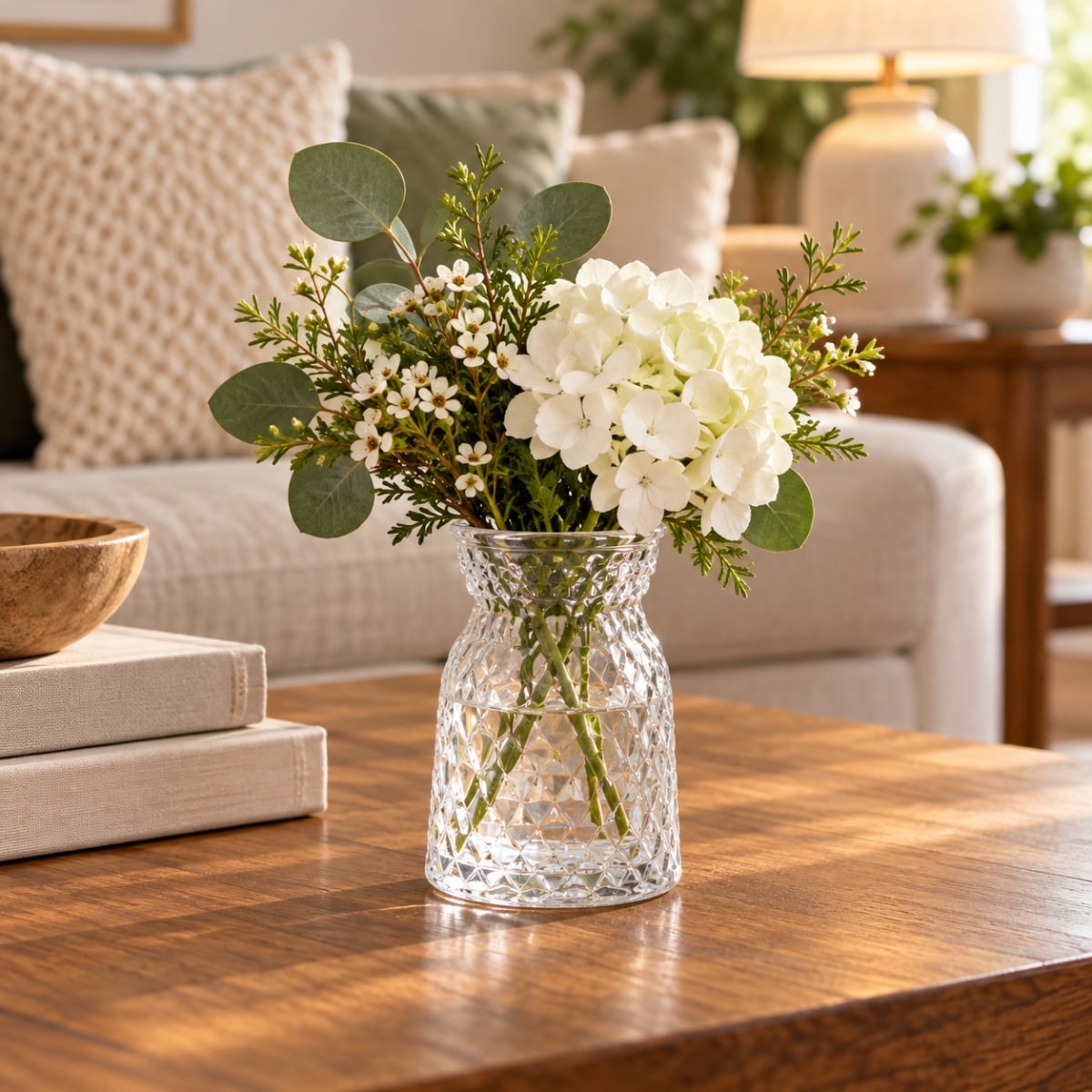 AI-GL503CLR Diamond Patterned Vase