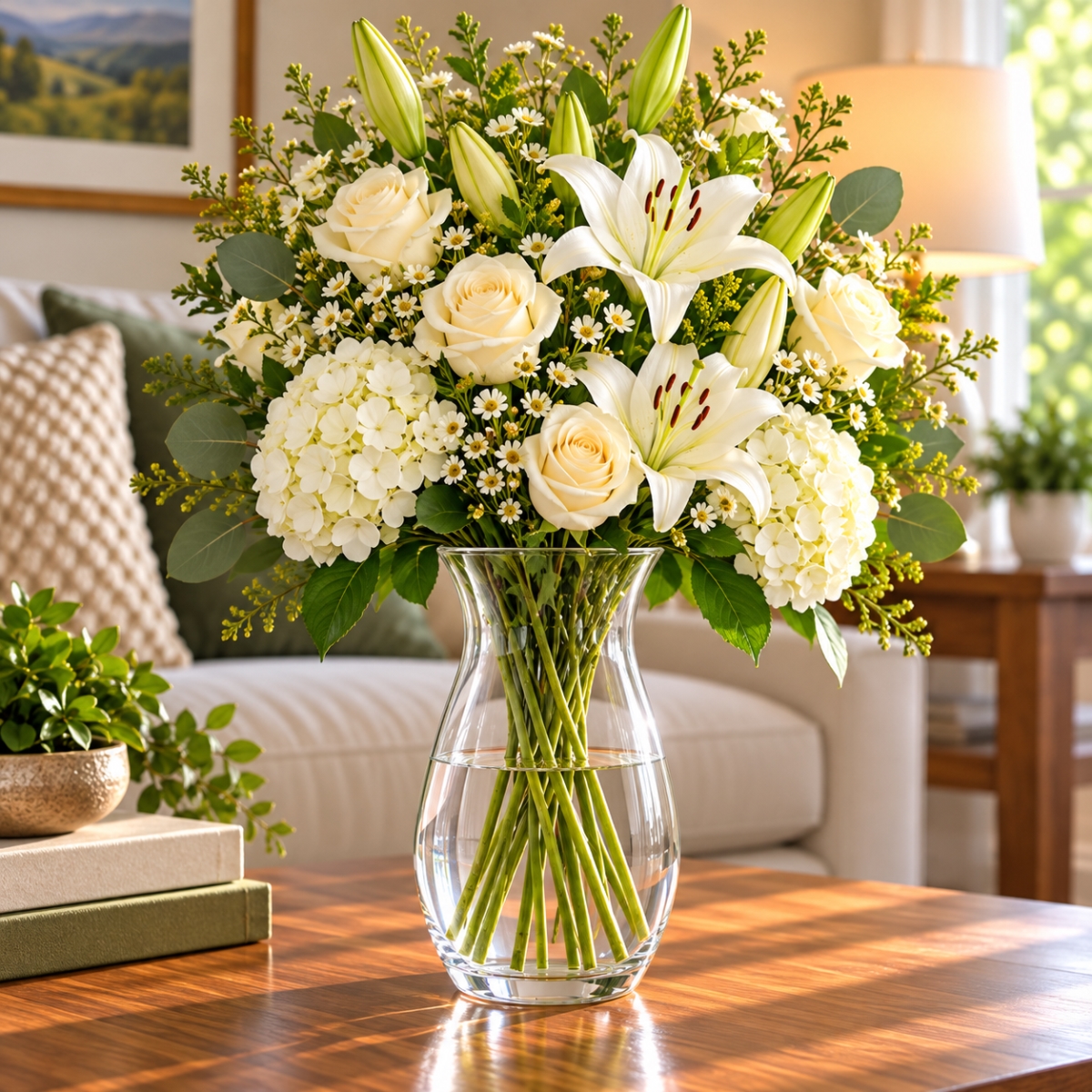AI-GL526CLR Clear Bouquet Vase