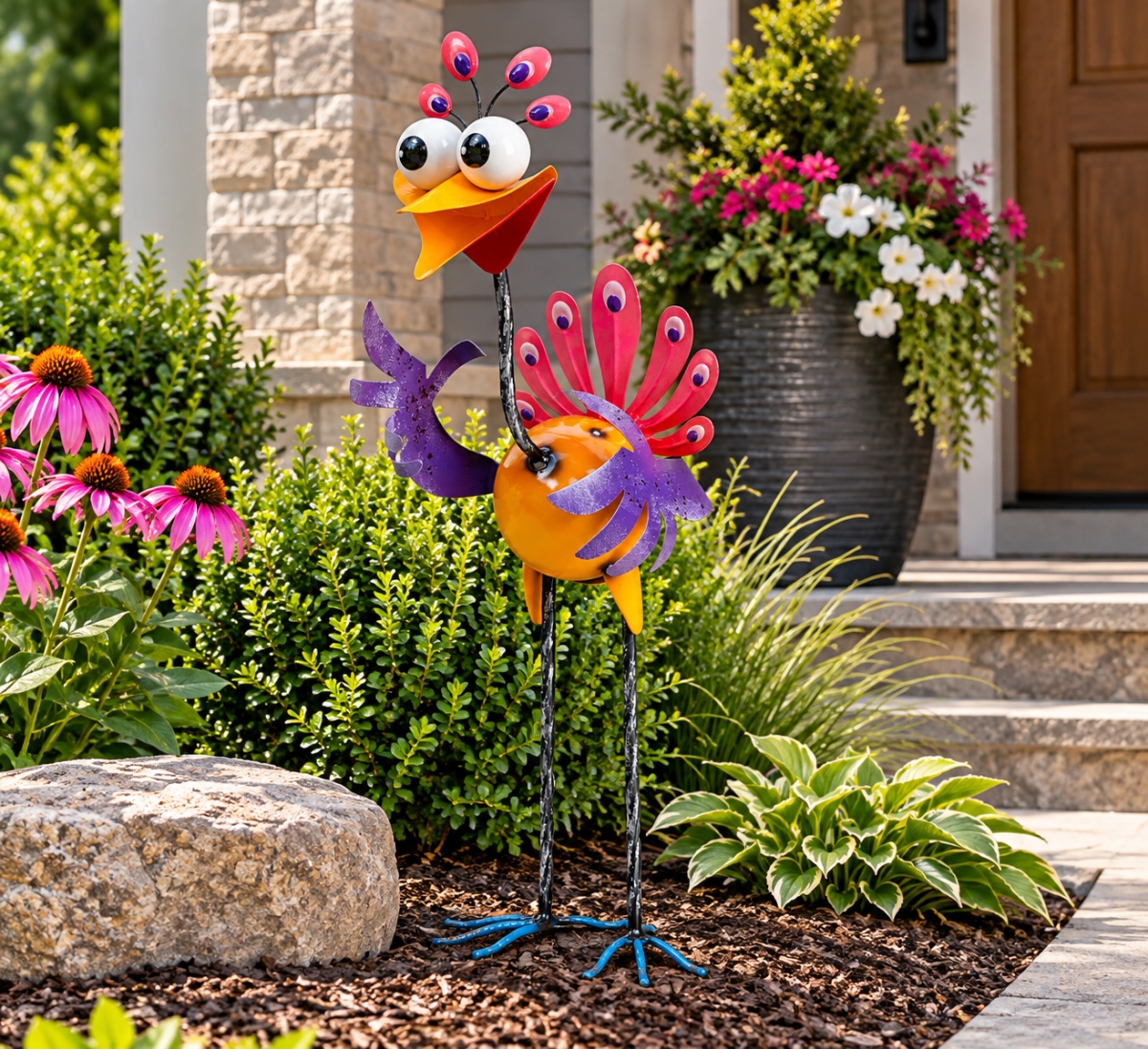 AI-GG9664 Wacky Standing Bird Garden Sculpture