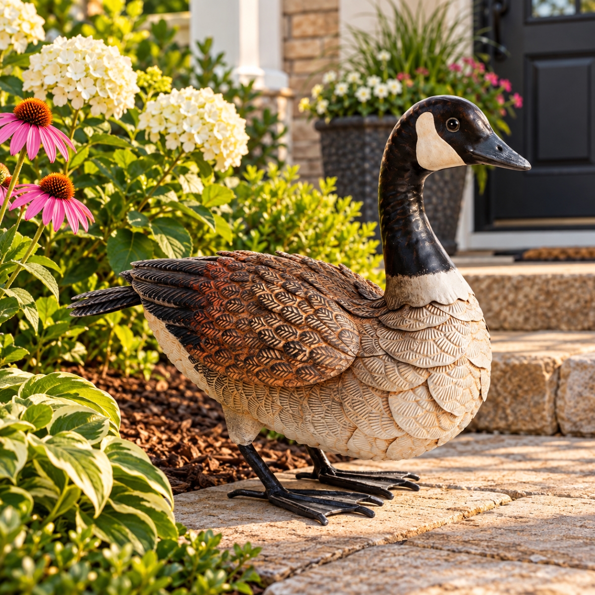 AI-GG9689 Canada Goose Garden Sculpture