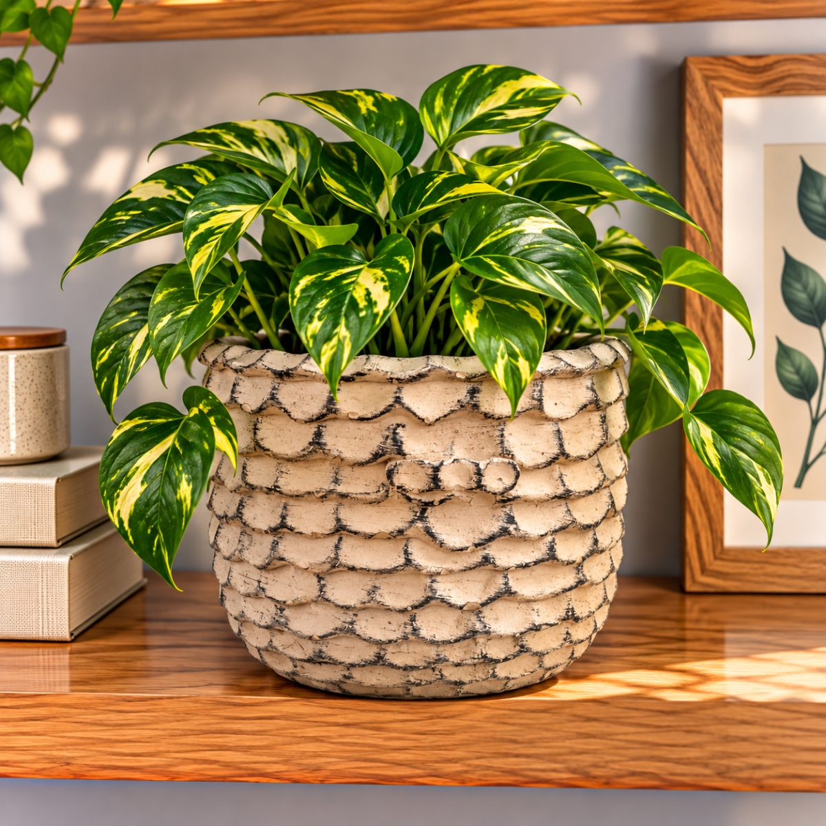 AI-CE00-2014 Washed Brown Textured Pot